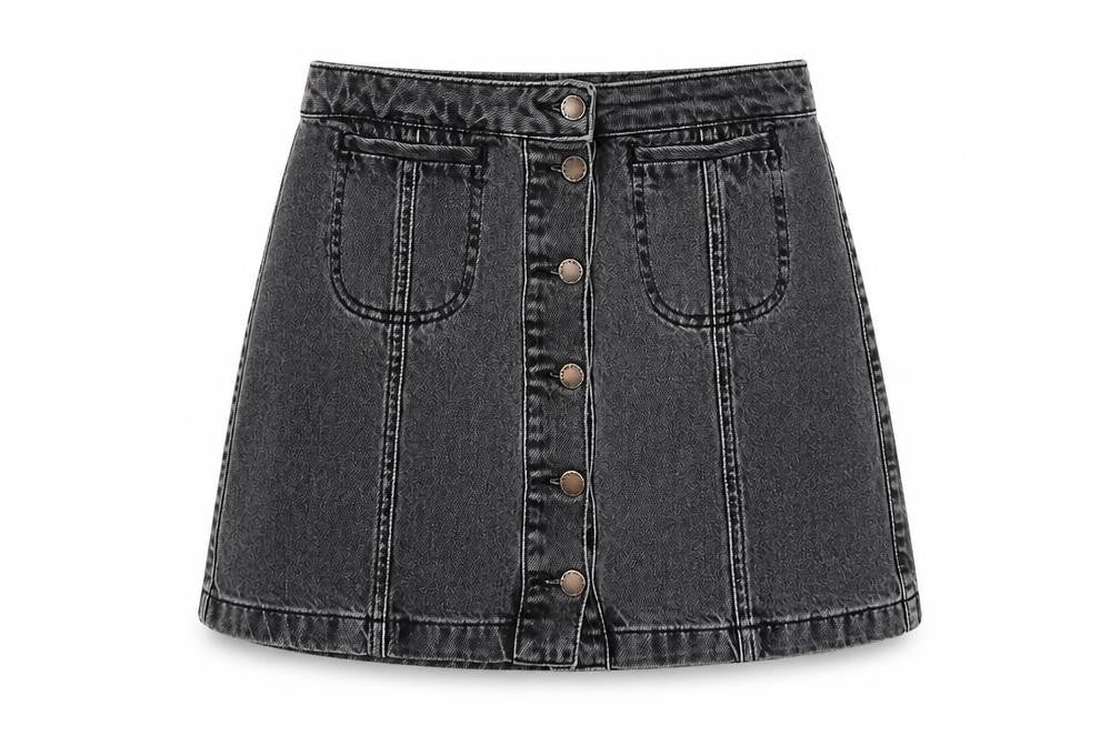 Womens UK Size 10 Topshop Mini Denim Skirt