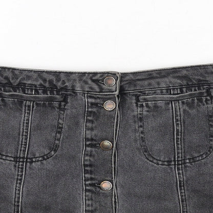 Womens UK Size 10 Topshop Mini Denim Skirt