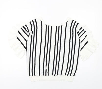 Womens UK Size 14 NEXT White Pullover Jumper