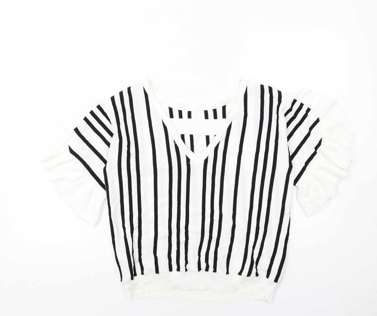 Womens UK Size 14 NEXT White Pullover Jumper