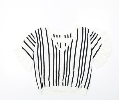 Womens UK Size 14 NEXT White Pullover Jumper