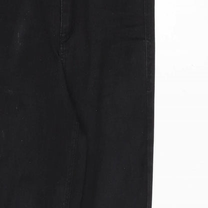 Dorothy Perkins Womens Black Cotton Skinny Jeans Size 10 L29 in Regular Zip