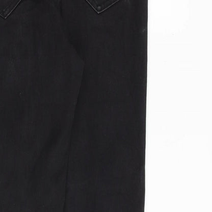 Dorothy Perkins Womens Black Cotton Skinny Jeans Size 10 L29 in Regular Zip