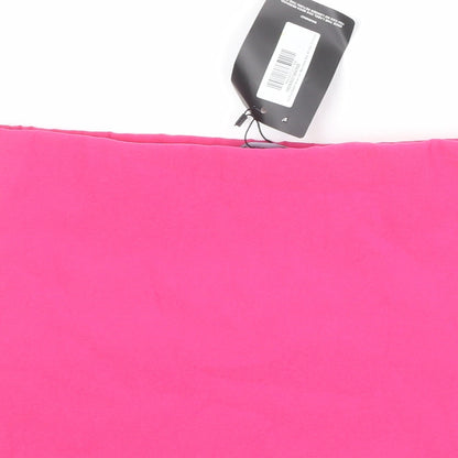 PRETTYLITTLETHING Womens Pink Polyester Mini Skirt Size 8