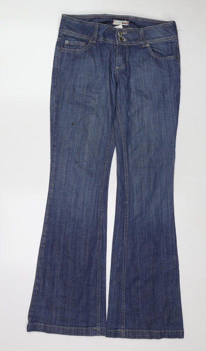 BDG Womens Blue Cotton Flared Jeans Size 29 in L32 in Regular Zip