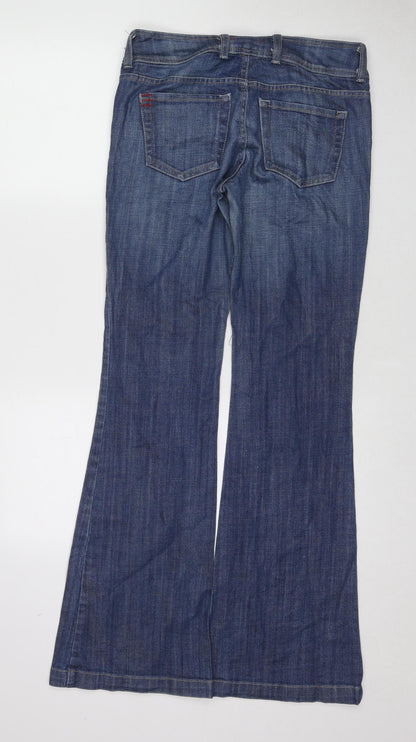 BDG Womens Blue Cotton Flared Jeans Size 29 in L32 in Regular Zip