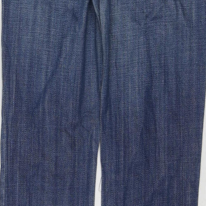 BDG Womens Blue Cotton Flared Jeans Size 29 in L32 in Regular Zip