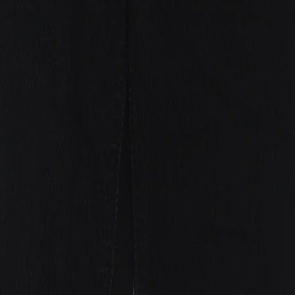 Denim & Co. Womens Black Cotton Skinny Jeans Size 4 L29 in Regular Zip