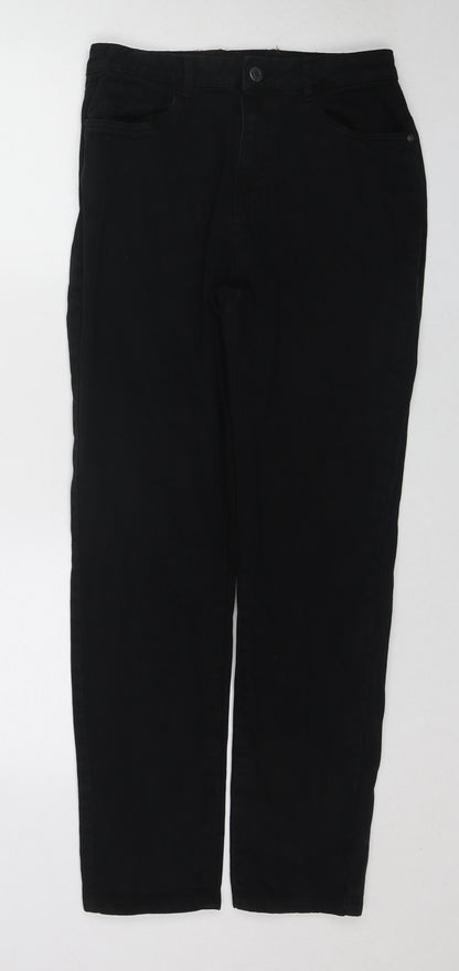 Noisy may Womens Black Cotton Straight Jeans Size 29 in L30 in Regular Zip