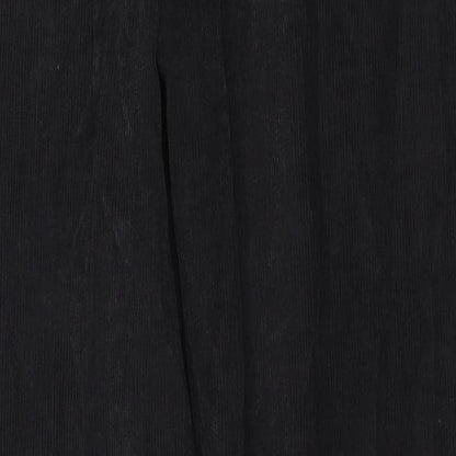 Avenue Mens Black Cotton Trousers Size 38 in L30 in Regular Zip