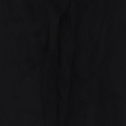 Denim & Co. Womens Black Cotton Skinny Jeans Size 12 L25 in Regular Zip - Frayed Hem