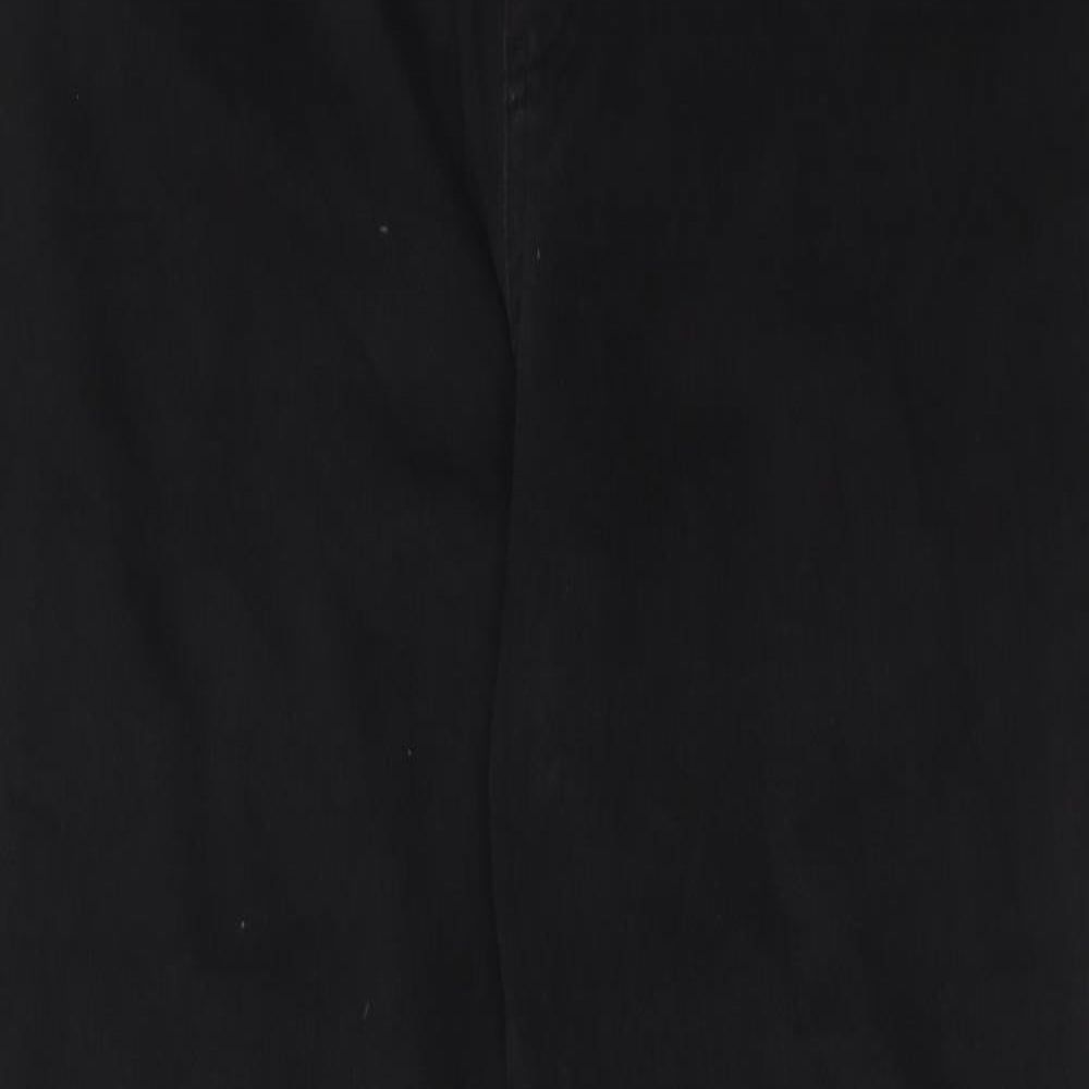 Uniqlo Womens Black Cotton Skinny Jeans Size 32 in L30 in Regular Button