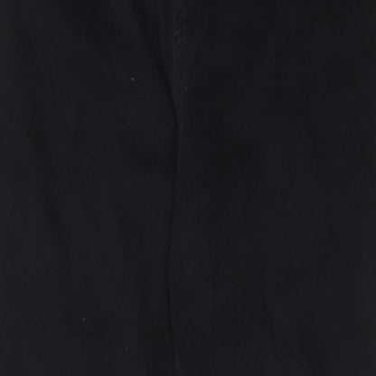 Uniqlo Womens Black Cotton Skinny Jeans Size 32 in L30 in Regular Button