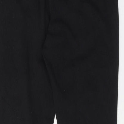 Uniqlo Womens Black Cotton Skinny Jeans Size 32 in L30 in Regular Button