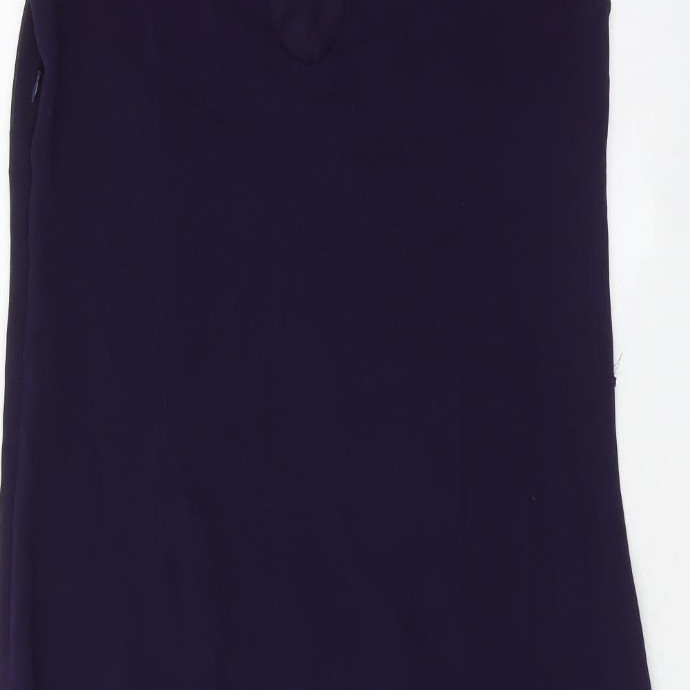 Dorothy Perkins Womens Pink Polyester A-Line Size 12 Round Neck Zip