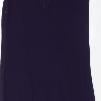 Dorothy Perkins Womens Pink Polyester A-Line Size 12 Round Neck Zip