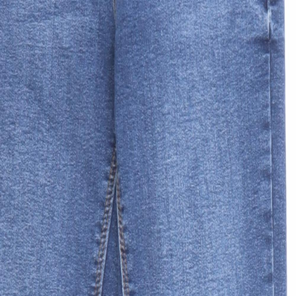 Denim & Co. Womens Blue Cotton Skinny Jeans Size 6 L25 in Regular Zip