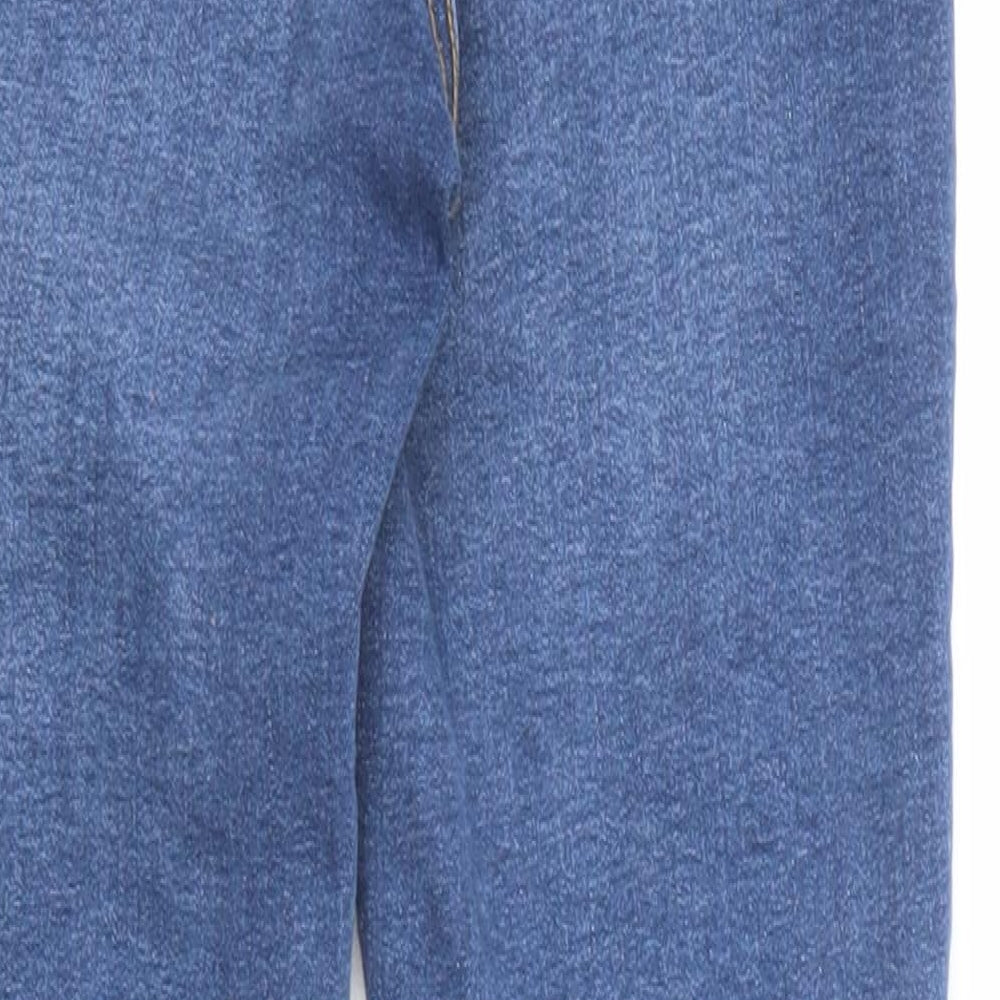 Denim & Co. Womens Blue Cotton Skinny Jeans Size 6 L25 in Regular Zip