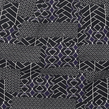 New Look Womens Black Geometric Polyester A-Line Skirt Size 8 Zip