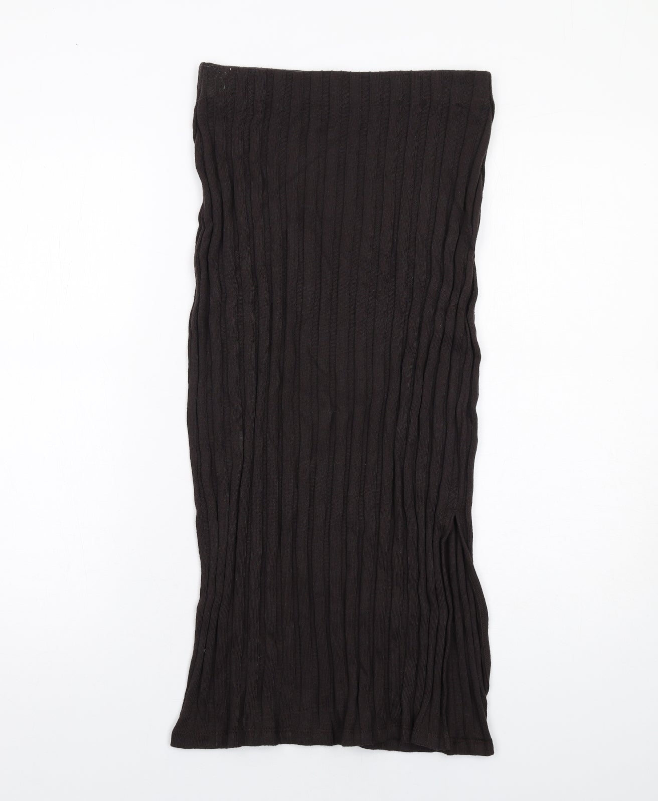 Marks and Spencer Womens Brown Polyester Bandage Skirt Size 8