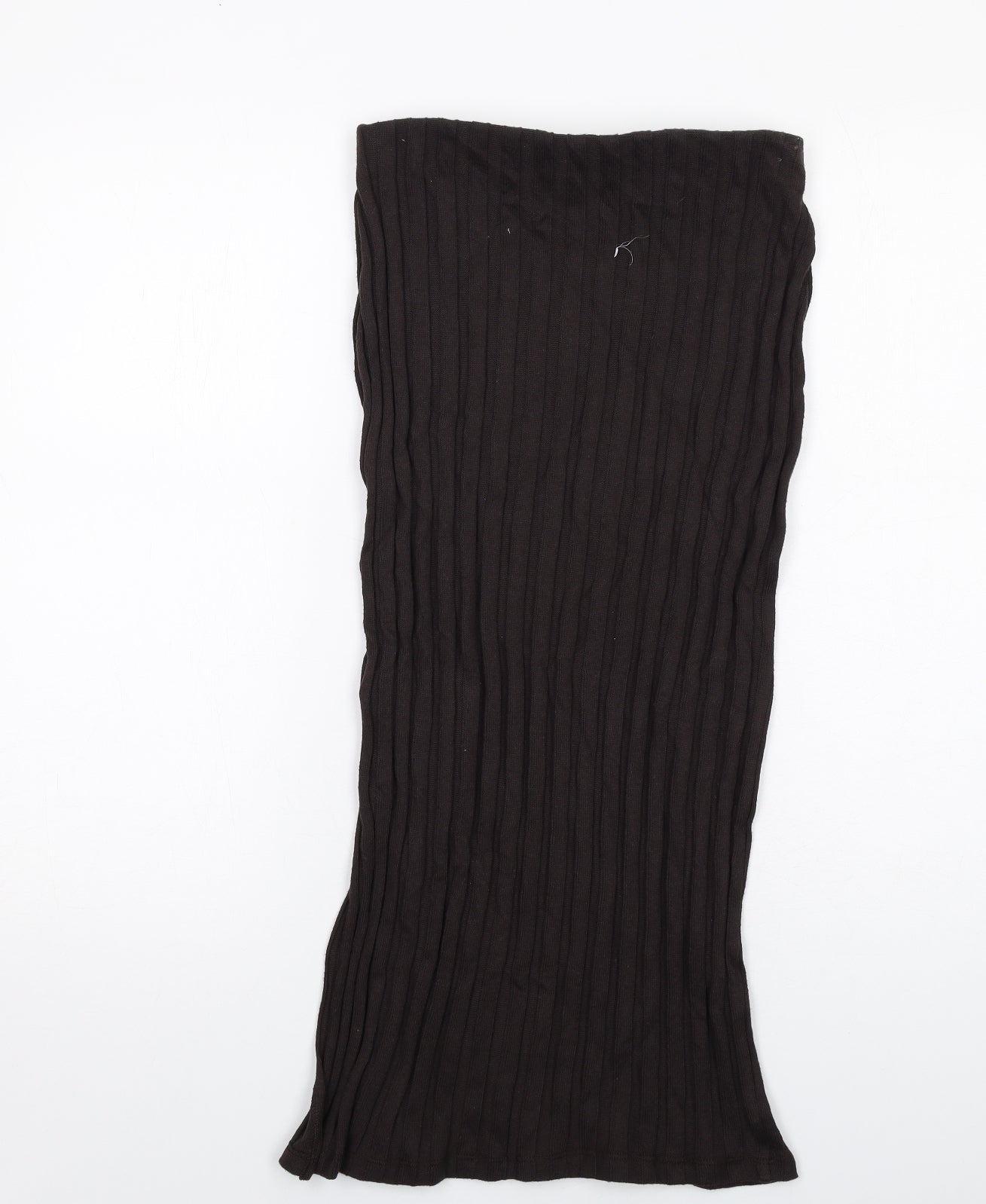 Marks and Spencer Womens Brown Polyester Bandage Skirt Size 8