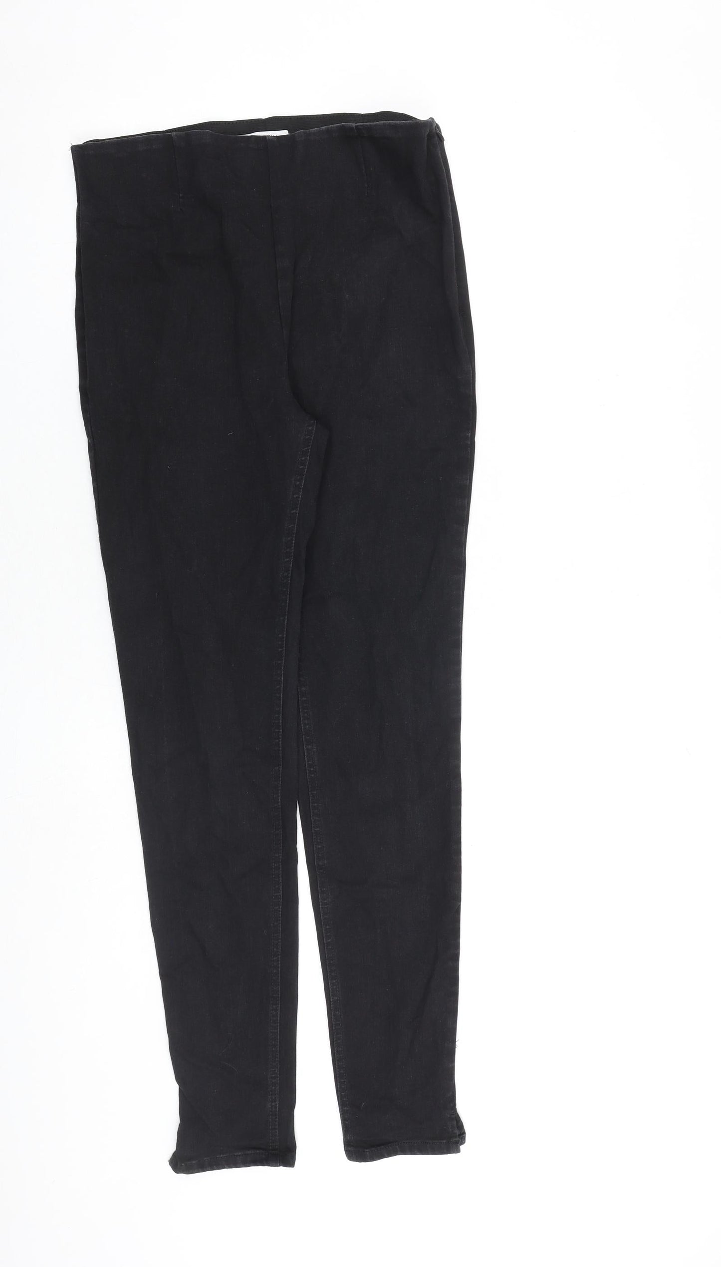 NEXT Womens Black Cotton Jegging Jeans Size 10 L30 in Regular Zip