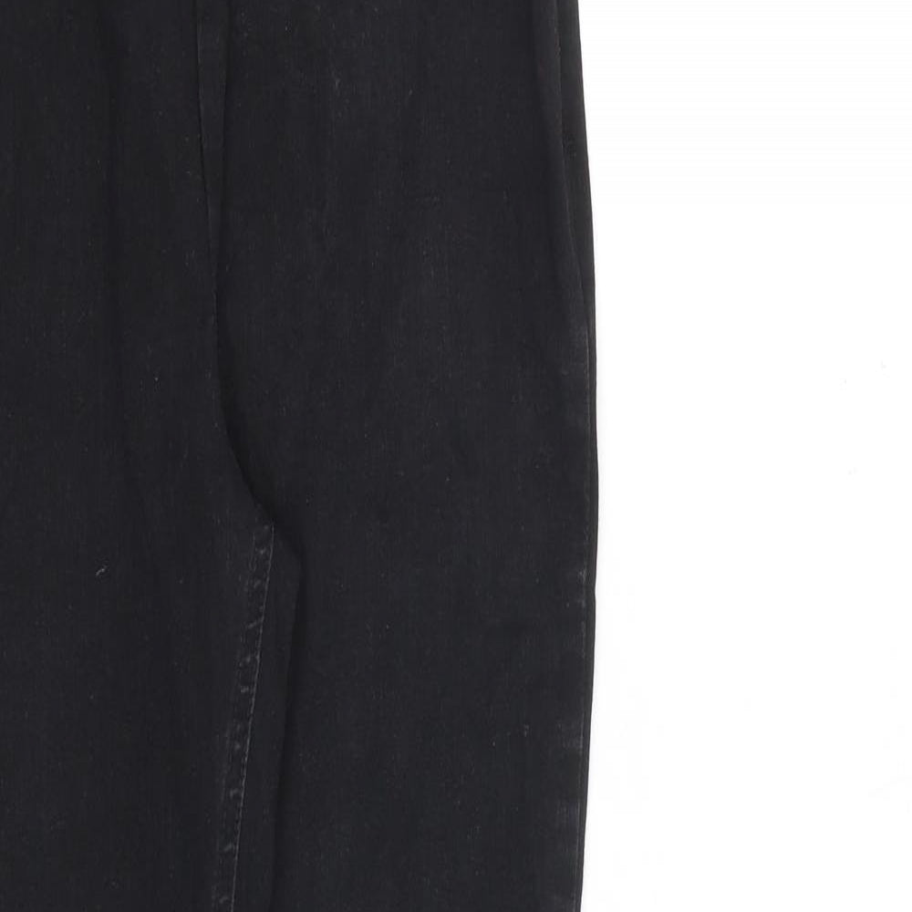 NEXT Womens Black Cotton Jegging Jeans Size 10 L30 in Regular Zip