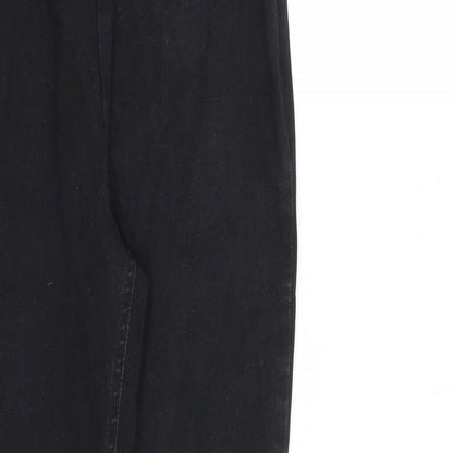 NEXT Womens Black Cotton Jegging Jeans Size 10 L30 in Regular Zip