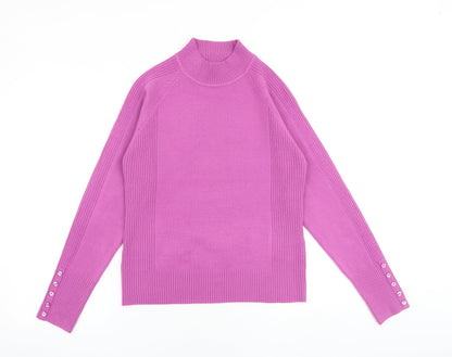 Womens UK Size L Filati Pink Pullover Jumper