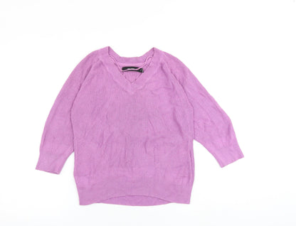 Womens UK Size S VERO MODA Pink Pullover Jumper