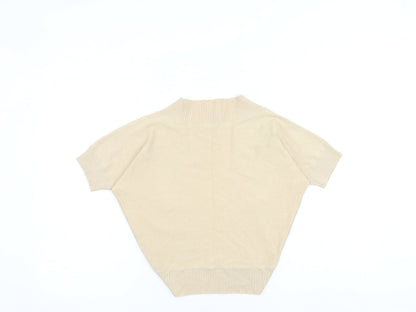 Womens UK Size 8 Marks and Spencer Beige Cardigan Jumper
