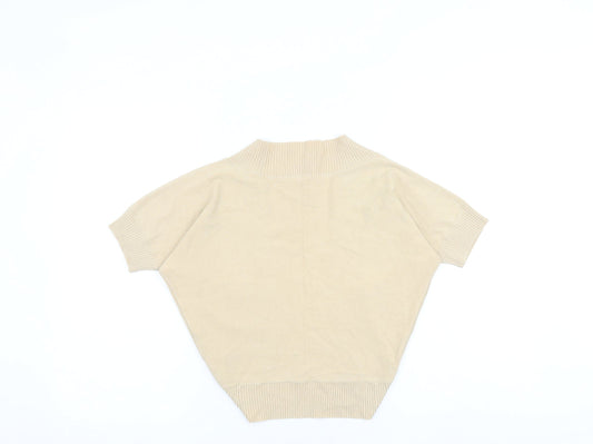 Womens UK Size 8 Marks and Spencer Beige Cardigan Jumper