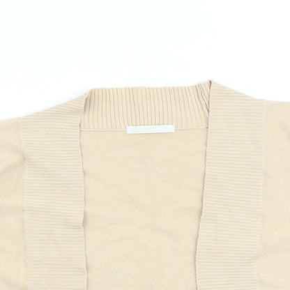 Womens UK Size 8 Marks and Spencer Beige Cardigan Jumper