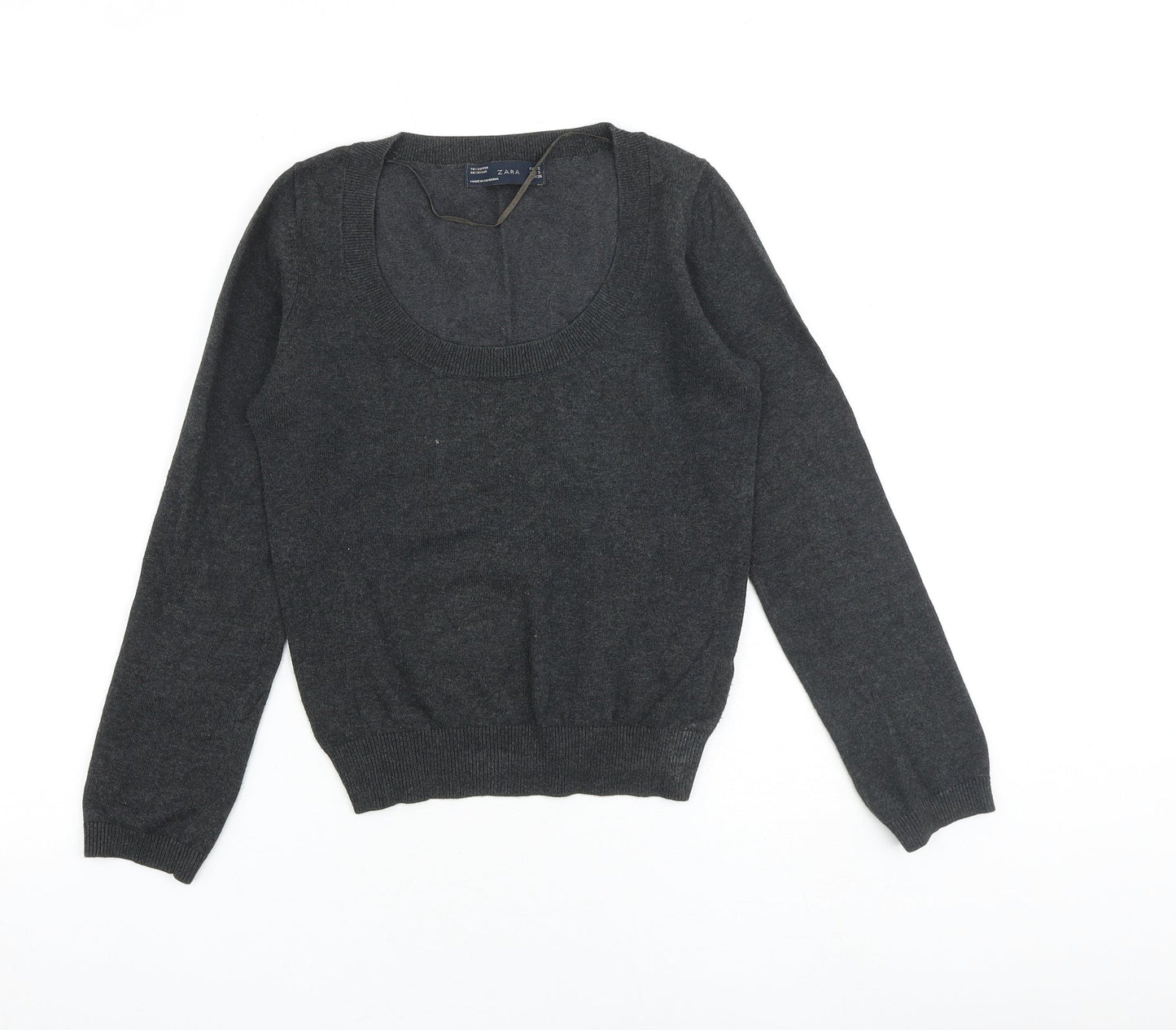 Womens UK Size S Zara Grey Pullover Jumper