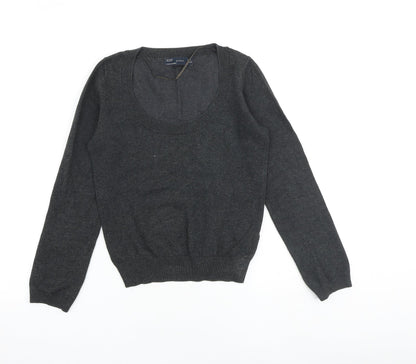 Womens UK Size S Zara Grey Pullover Jumper