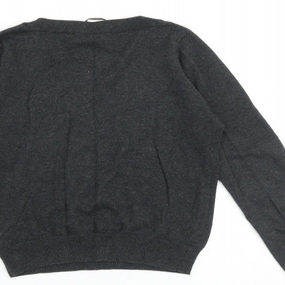 Womens UK Size S Zara Grey Pullover Jumper