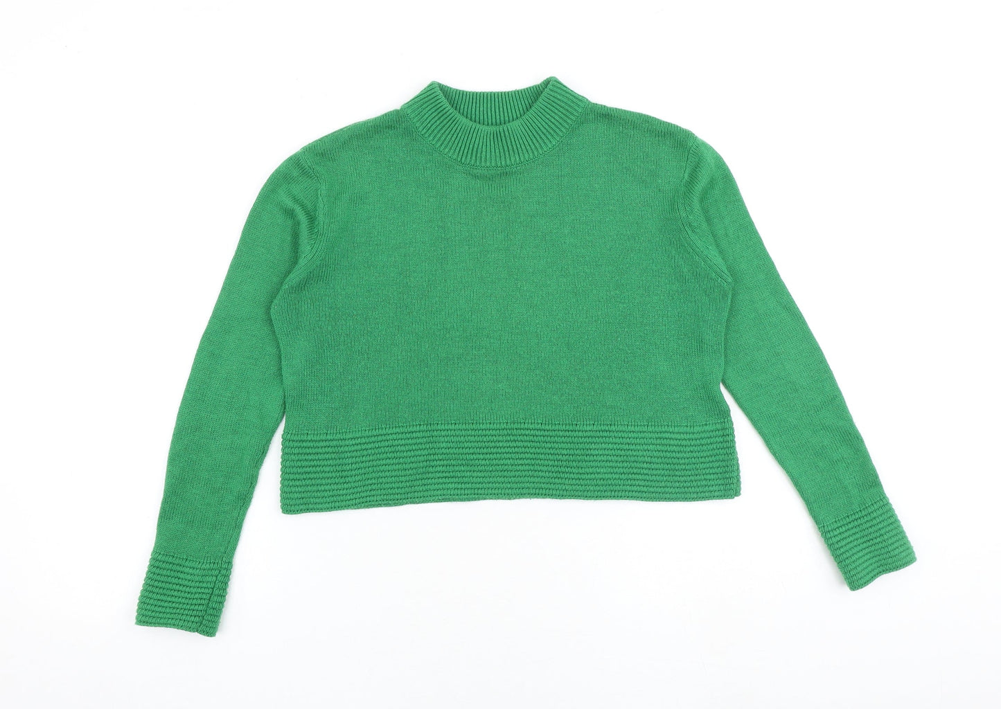 Womens UK Size 6 Topshop Green Pullover Jumper
