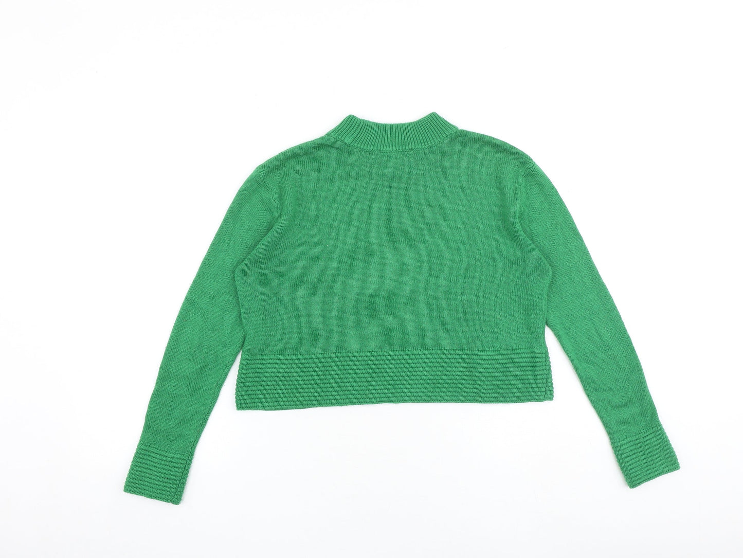 Womens UK Size 6 Topshop Green Pullover Jumper