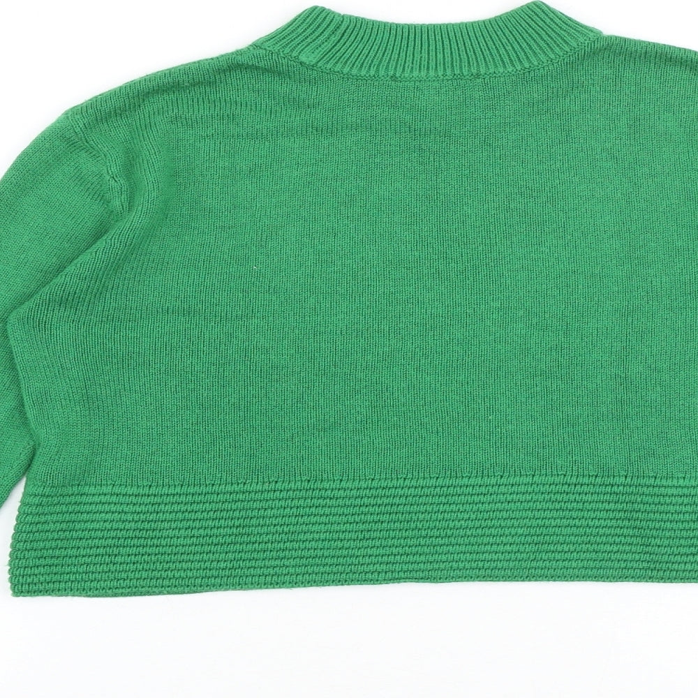 Womens UK Size 6 Topshop Green Pullover Jumper