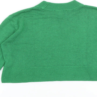 Womens UK Size 6 Topshop Green Pullover Jumper