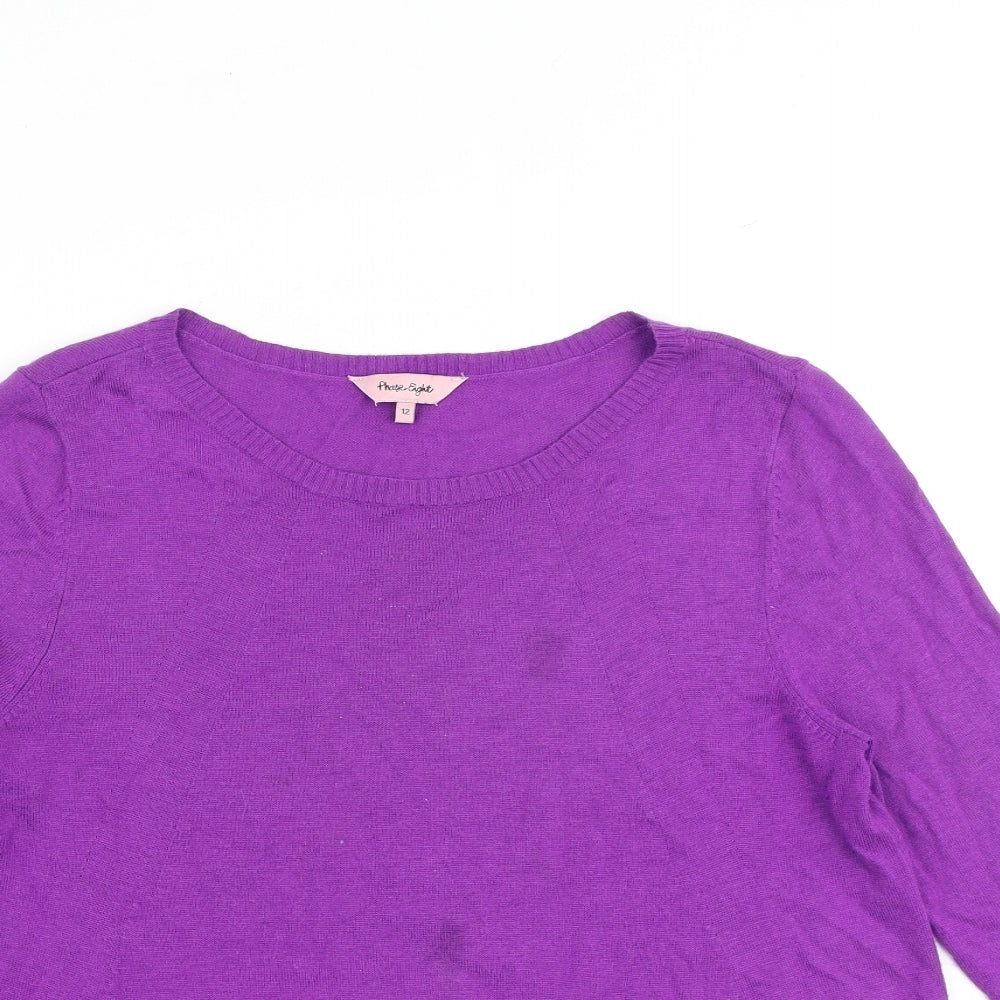 Womens UK Size 12 Phase Eight Purple Pullover Jumper