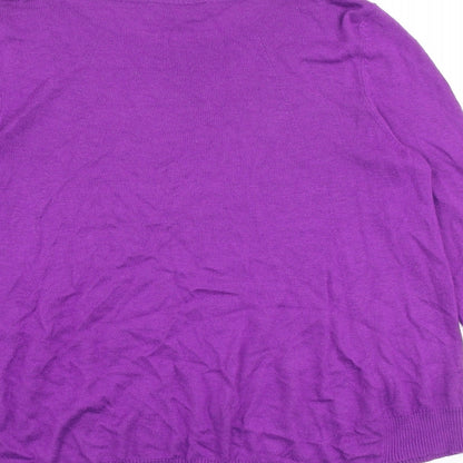 Womens UK Size 12 Phase Eight Purple Pullover Jumper