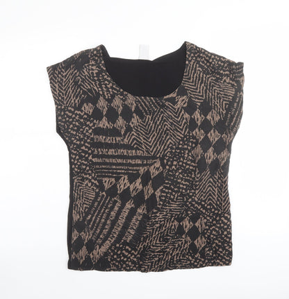 Womens UK Size S VILA Black Basic Blouse