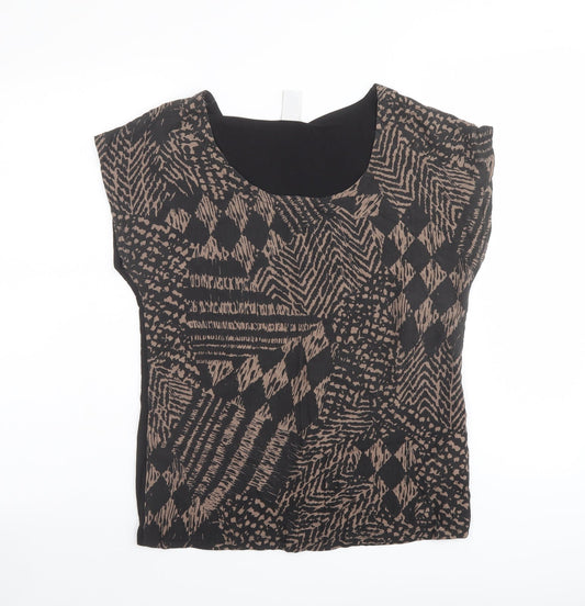 Womens UK Size S VILA Black Basic Blouse