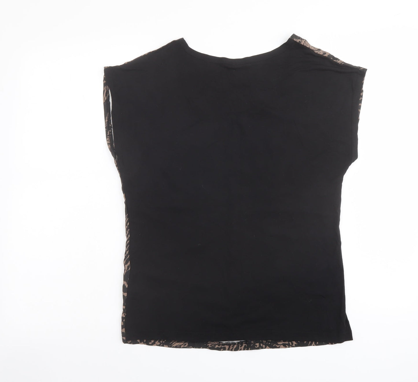 Womens UK Size S VILA Black Basic Blouse