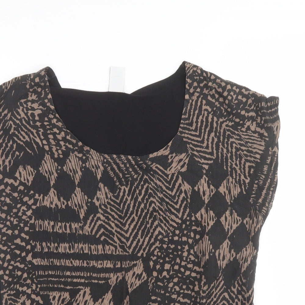 Womens UK Size S VILA Black Basic Blouse