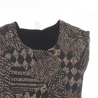 Womens UK Size S VILA Black Basic Blouse