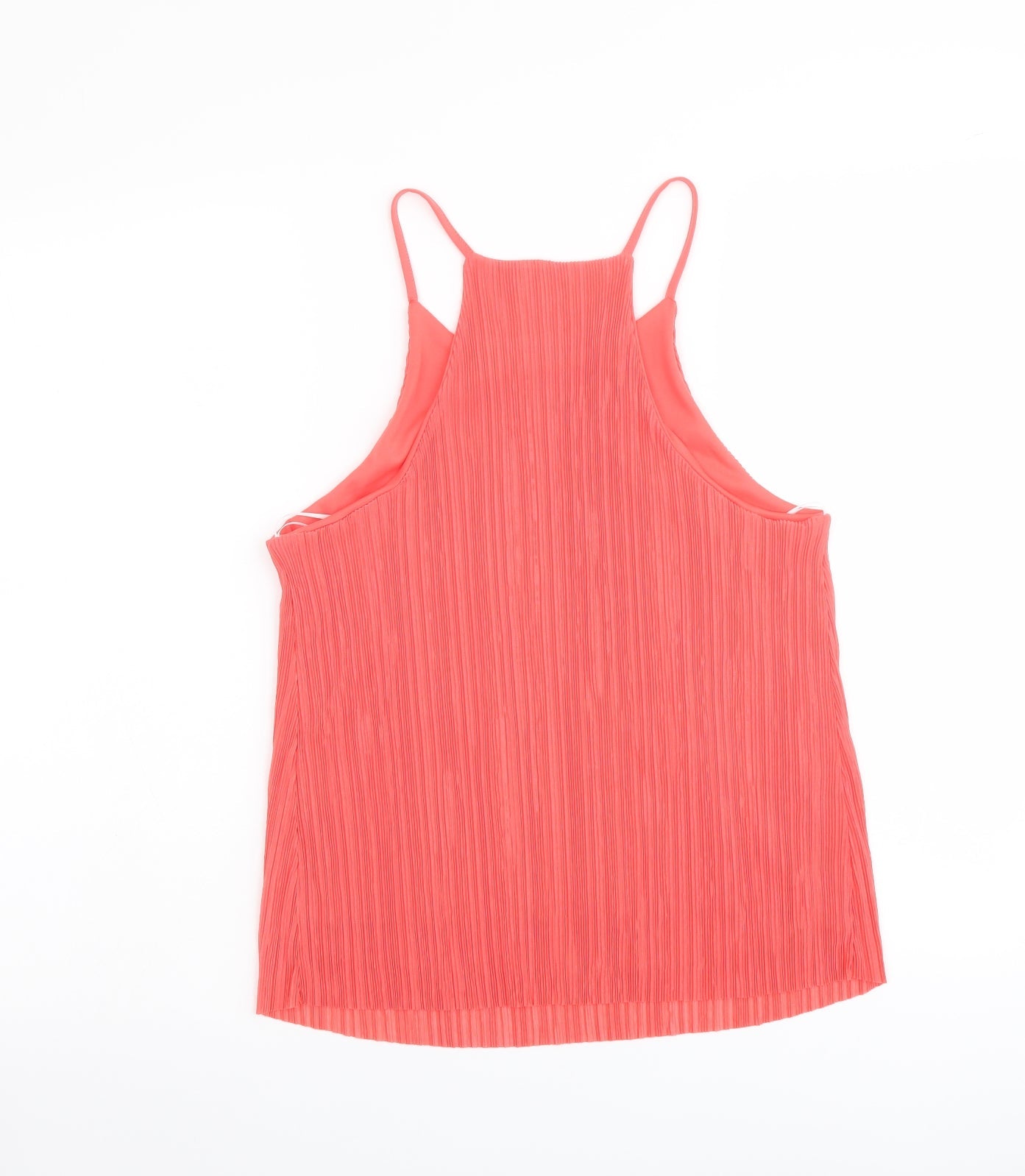 Womens UK Size 8 New Look Orange Basic Tank