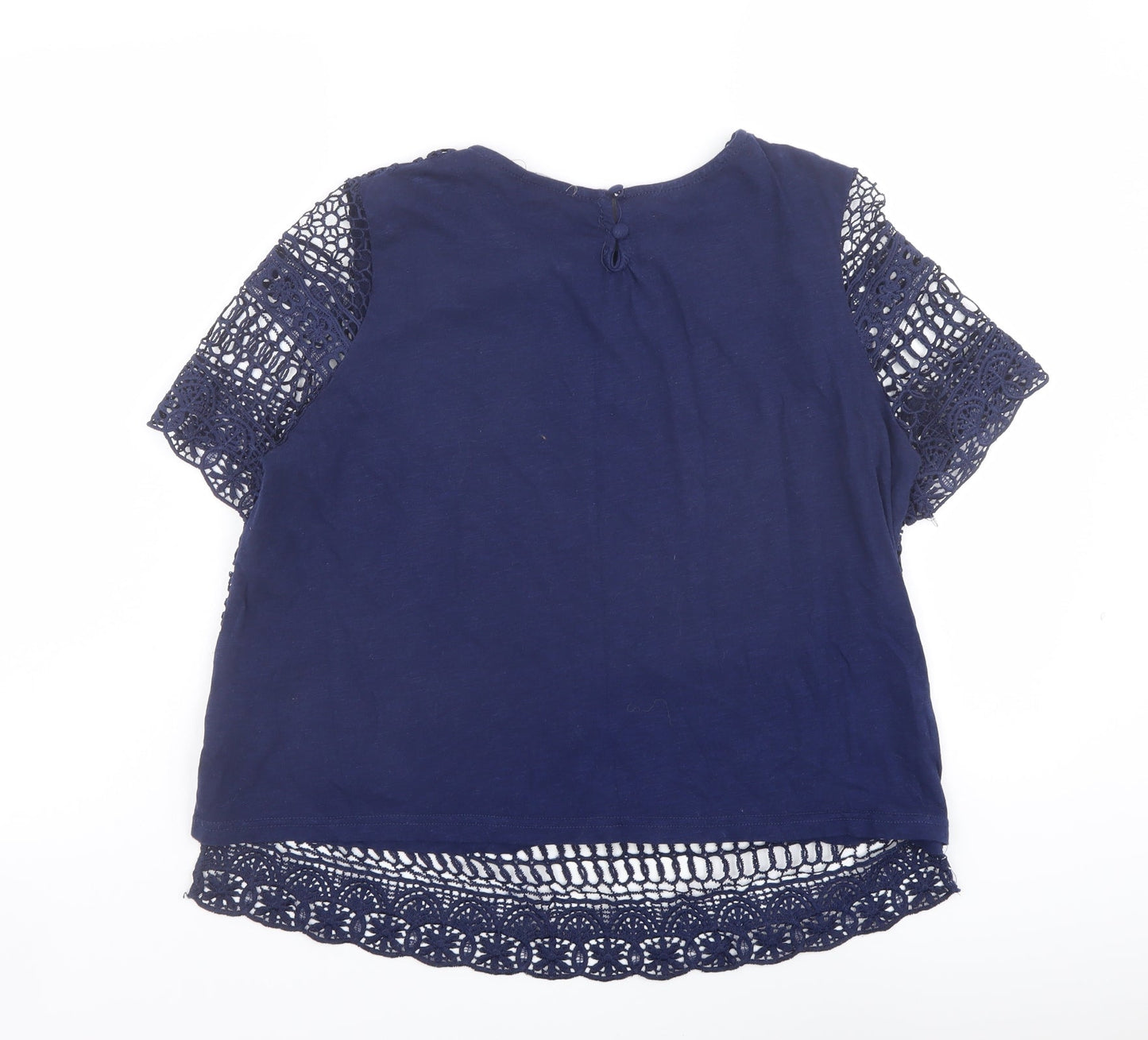 Womens UK Size 12 Intuition Blue Basic Blouse