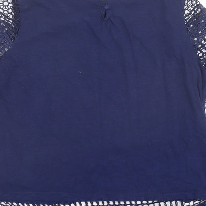 Womens UK Size 12 Intuition Blue Basic Blouse